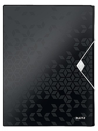 Birotică și accesorii birou - Mapa plastic cu burduf 30mm negru wow leitz 46290095