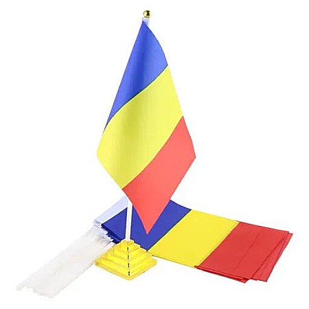 Casă și decorațiuni - Steag Romania cu talpa 38821