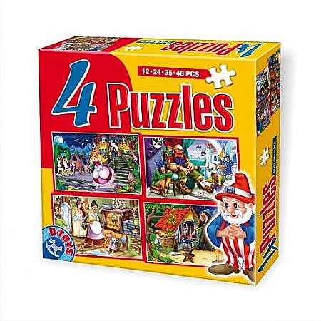 Puzzle - 4 puzzle maxi basme dto64592