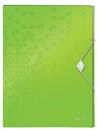Birotică și accesorii birou - Mapa plastic cu burduf 30mm verde wow leitz 46290054