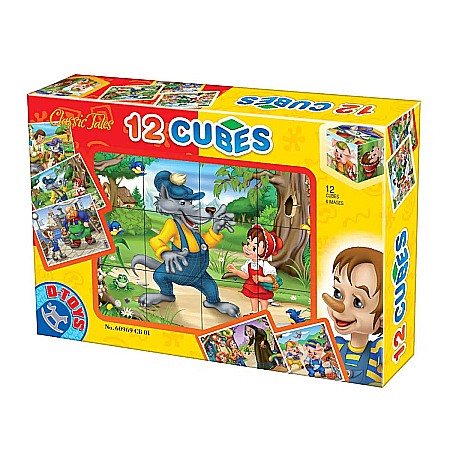 Puzzle - Cuburi 12 basme dto60969