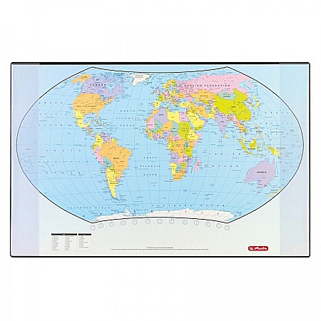 Mape și serviete - Mapa birou 68cmx44cm harta lumii hz 5552203