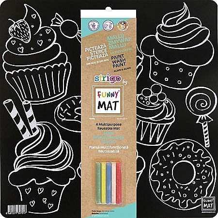 Artă și creativitate - Plansa funny mat neagra- dulciuri sfu701