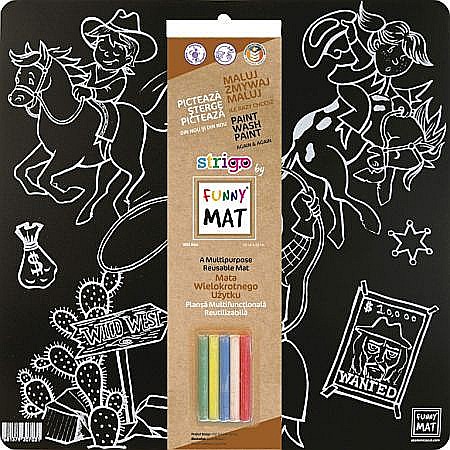 Pânze pictură - Plansa funny mat neagra- vestul salbatic sfu703