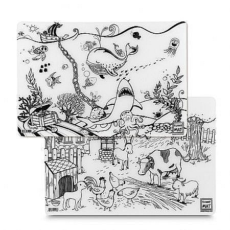 Pânze pictură - Plansa funny mat- viata la ferma si subacvatica sfu4145