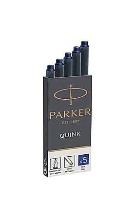 Birotică și accesorii birou - Cartuse lungi parker quink albastru 5/set 1950384