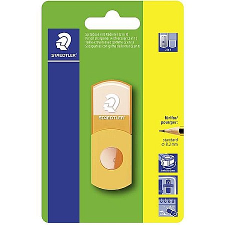 Rechizite școlare - Ascutitoare tub cu guma 1buc/blister orange st-511-se-f4bk