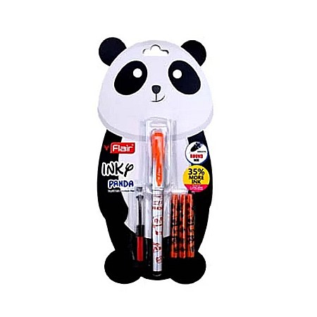 Stilouri școlare - Stilou cu rezerva pe blister inky panda ib-esc-1302