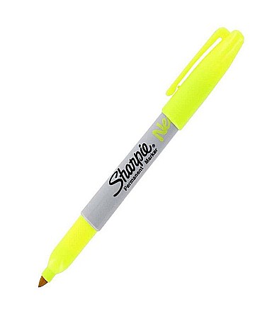 Rechizite școlare - Marker perm sharpie f neon galben 1888991