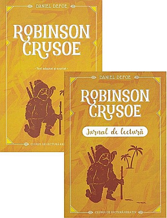 Povești și ficțiune pentru copii - Robinson Crusoe + Jurnal de lectura - Daniel Defoe