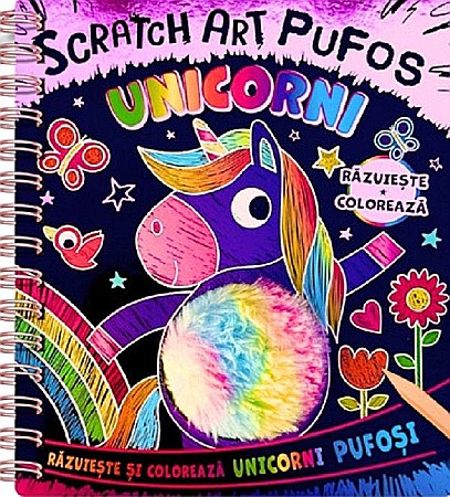Cărți - Unicorni. Scratch Art. Pufos