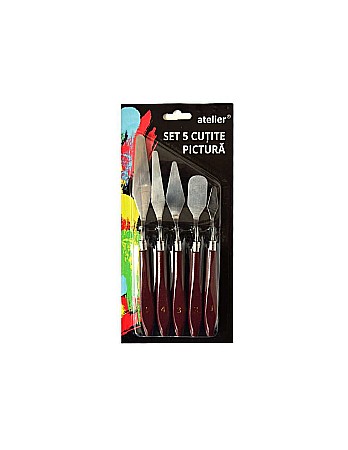 Accesorii pictură - Set 5 cutite pictura metal st2012