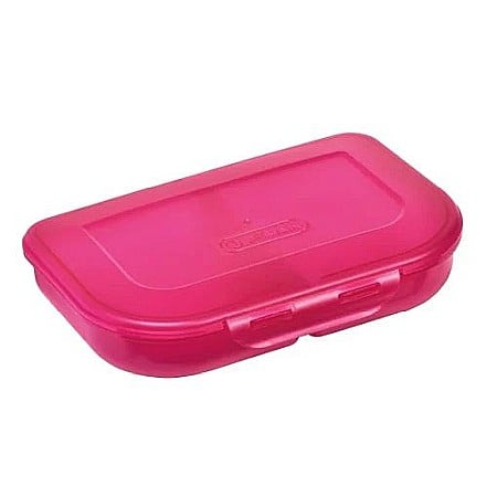 Cutii sandwich și caserole - Cutie plastic sandwich 2 compartimente roz Herlitz