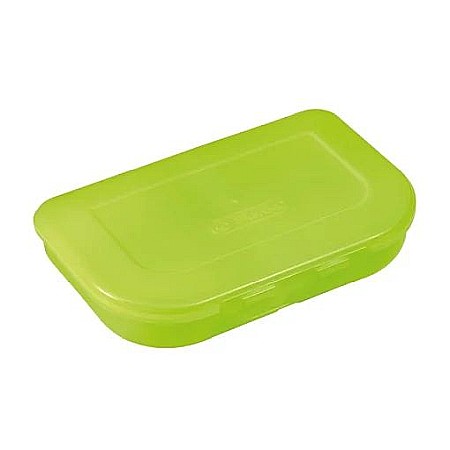Rechizite școlare - Cutie plastic sandwich 2 compartimente verde Herlitz
