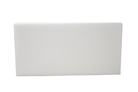 Artă și creativitate - Accesorii craft- dreptunghi polistiren 14x28cm grosime 2cm