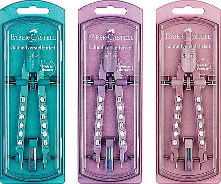 Accesorii geometrie și matematică - Compas Sparkle Factory 2023 Faber-Castell
