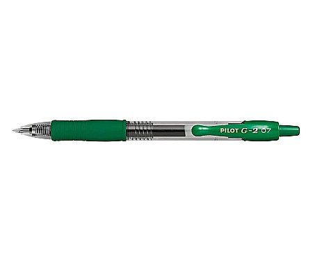 Rechizite școlare - Pix cu gel Pilot G2 retractabil 0.32 mm verde