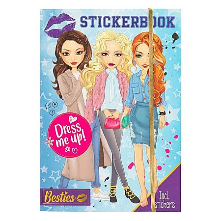 Cărți - Carte cu stickere imbraca-ma! Besties