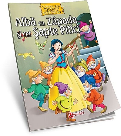 Cărți de colorat - Albă ca Zăpada și cei Șapte Pitici