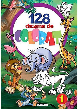 Cărți - 128 desene de colorat – Volumul I