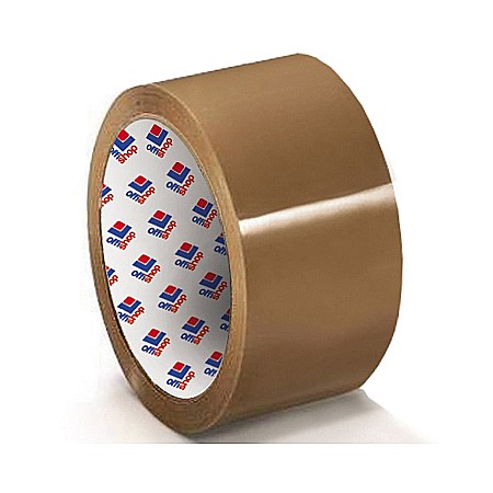 Benzi adezive și dispensere - Banda adeziva maro 50mmx50mx38mic OF176 offishop