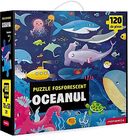 Jucării și jocuri - Puzzle fosforescent 120 piese - Oceanul