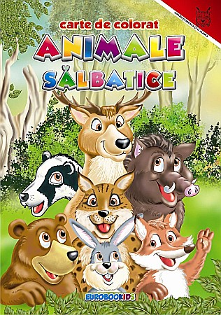 Cărți - Animale sălbatice carte colorat