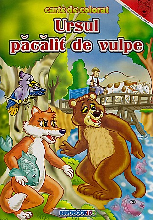 Cărți - Ursul păcălit de vulpe carte colorat