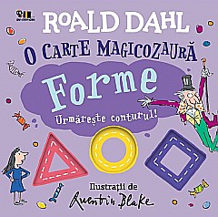 Materiale educaționale - O carte magicozaura. Forme. Urmareste conturul! - Roald Dahl