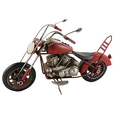 Mașini decorative - Motocicleta decorativa retro din metal 24x16 mo-204704