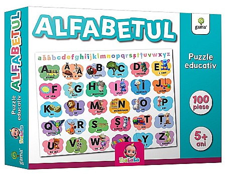 Gama si Tiki Tan promotie - Alfabetul - Puzzle educativ 100 de piese