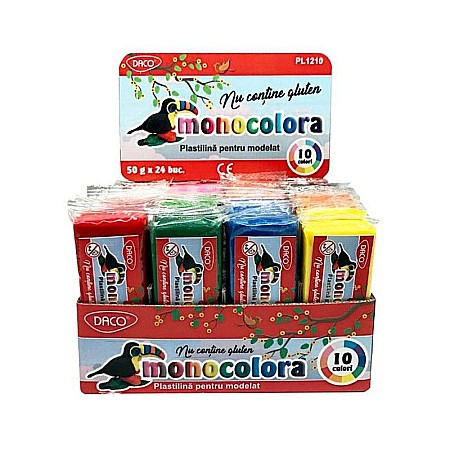 Plastilină - Plastilina 50g monocolora daco pl1210
