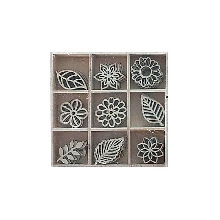 Artă și creativitate - Accesori craft adl366 floricele lemnoase daco