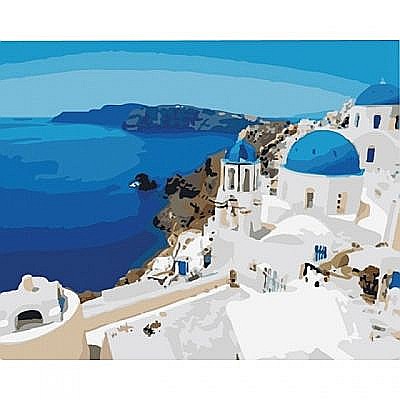 Pânze pictură - Panza de pictura pe numere 40x50cm Santorini 89650 centrum