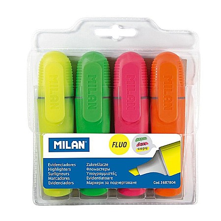 Birotică și accesorii birou - Marker evidentiator set 4 milan