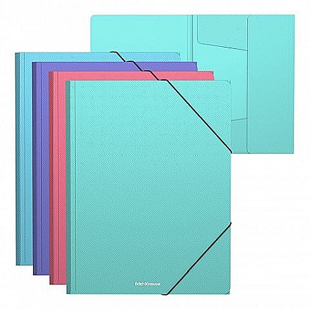 Birotică și accesorii birou - Mapa a4 cu elastic culori pastelate erich 50400