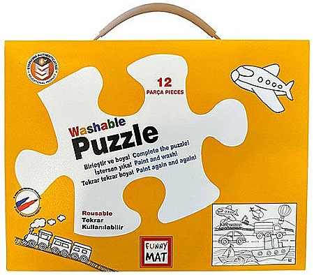 Pânze pictură - Funny mat puzzle vehicule 12 piese sfu3152
