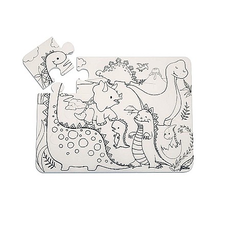 Pânze pictură - Funny mat puzzle era dinozaurilor 12 piese sfu3120