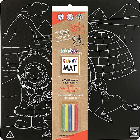 Pânze pictură - Plansa funny mat neagra - polul nord