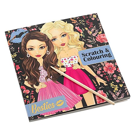 Cărți - Carte de colorat și răzuibilă besties