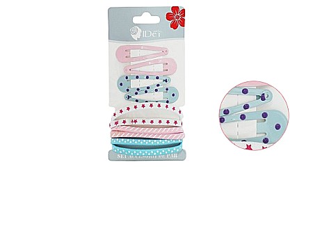 Accesorii personale și beauty - Set elastice si agrafe de par 10piese 081571