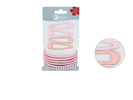 Accesorii pentru păr - Set elastice si agrafe de par 10piese 081575