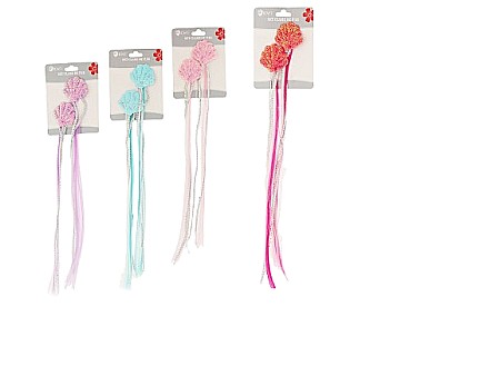 Accesorii pentru păr - Set clame de par cu suvite colorate 2buc 082484