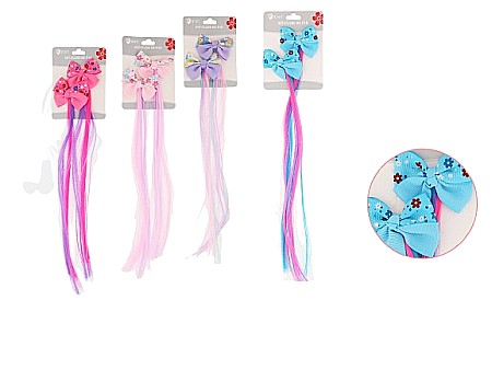 Accesorii pentru păr - Set clame de par cu suvite colorate 2buc 082481