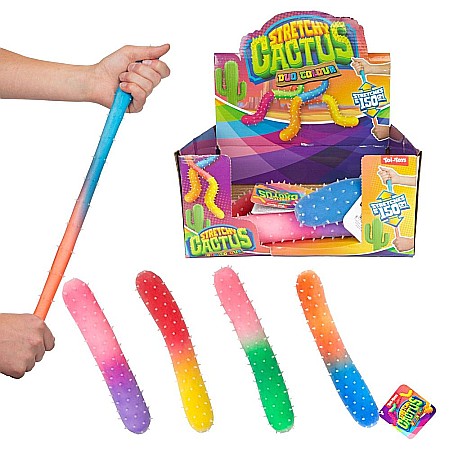 Jucării și jocuri - Jucarie stretchy curcubeu cactus  toi-toys 35165z