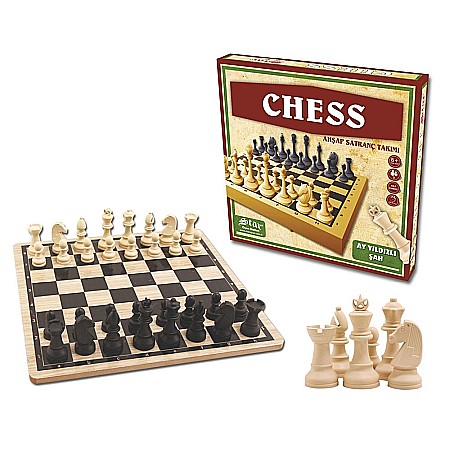 Jocuri de societate - Joc sah din lemn cutie carton - star okey 1050859