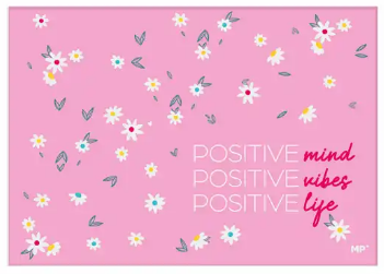 Instrumente și accesorii birou - Protectie birou 35x50cm roz mesaje pozitive MP