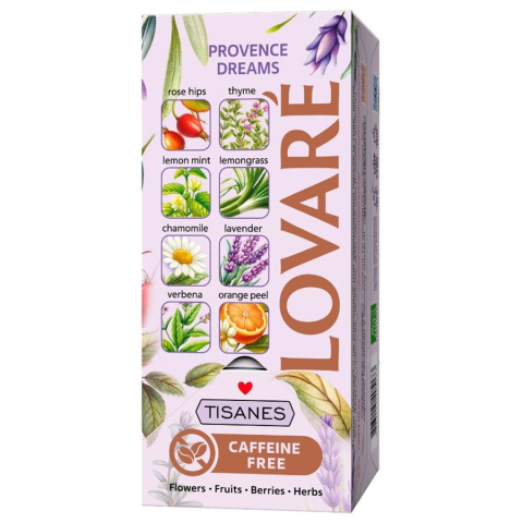 Ceai de plante, fructe si petale de flori Provence Dreams 24 plicuri x 1.5 g Lovare [2]