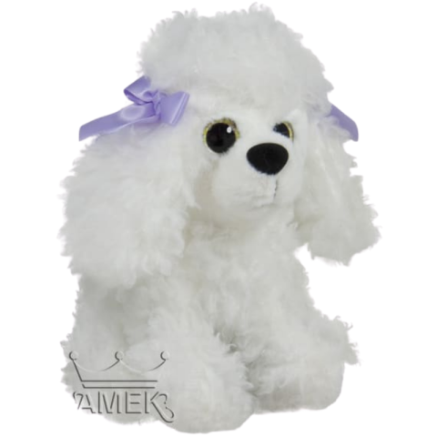 Jucării de pluș - Jucarie de plus Pudel alb 18 cm