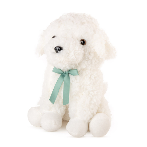Jucării de pluș - Jucarie de plus Pudel alb 19 cm